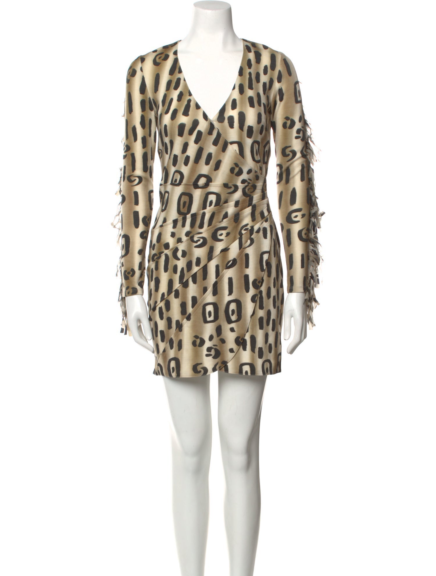 Blumarine Animal Print Mini Dress